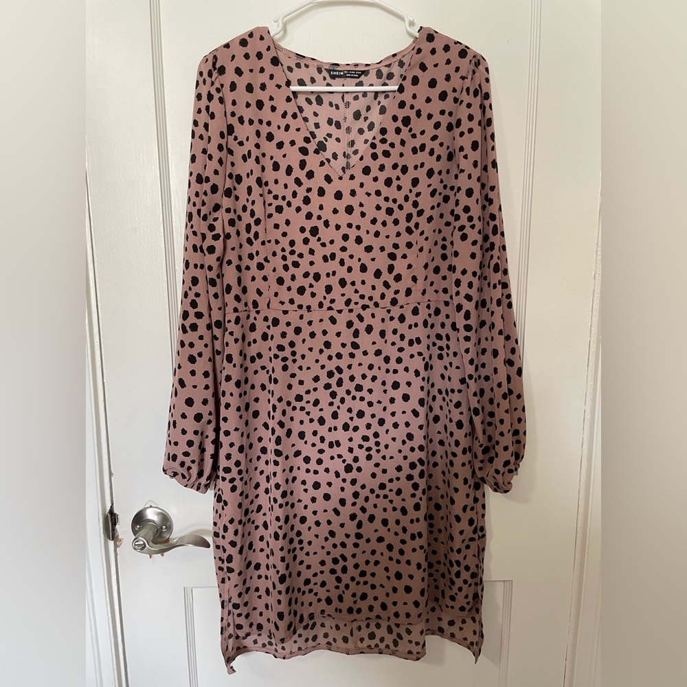Shein Dalmatian Print Dress size Large